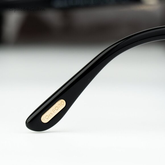 Tom Ford Men Sunglasses Shiny Black Smoke Pilot FT1000/S PIERRE 01A BRAND NEW - Picture 8 of 13